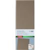 SIGEL GM102 Cartellina delle bevande - 1 pezzo - incl. 2 doppie buste trasparenti per 8 pagine - rilegatura a elastico - 1/2 A4 - beige