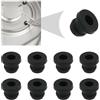 Nevoluxer Bocchetta in Gomma per Supporti Pentole, 8 Pezzi Piedini in Gomma per Camper, Compatibile con Aste da 5mm, Resistente al Calore e Durevole