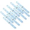 Lokatall 10 cerniere in metallo resistenti a 270 gradi, per porte di barche, per tavoli pieghevoli, scatole di legno, armadietti e progetti fai da te, 155 x 16 mm, argento