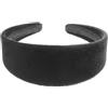 Glamour Girlz Cerchietto largo da sera in velluto per donne e ragazze, colore: nero