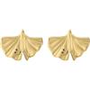 Emporio Armani Orecchini Donna in ottone o acciaio inossidabile con chiusura a bottone, Oro di tendenza