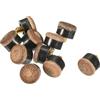 PATIKIL 11mm Dia Avvitare Biliardo Stecca Punte, 10pz Biliardo Stecca Punte Snooker Biliardo Forniture Biliardo Stecca Punte Sostituzione Accessori, Marrone
