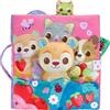 VTech -Baby Grande Libro sensoriale La Foresta delle Sorprese Grande Libro di Tessuto, Interattivo, Elementi Mobili, Canzoni e Melodie, Orsetto Separato, Regalo per bambini +3 Mesi, Versione ESP