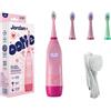 Jordan* Jordan | OOTIE | Spazzolino da denti sonoro per bambini 3-12 anni | 2 testine (Gentle & Precision), luce sensore di pressione, timer da 2 minuti con segnale di 30 secondi, display con animazioni