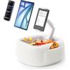 LULULOOK Supporto Cuscino Tablet per Kindle la lettura,supporto da tenere sulle ginocchia con ciotola per snack e braccio pieghevole per iPad,telefono e tablet da 4,7-14,6 pollici per leggere a letto