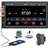 Hikity Autoradio 2 Din Bluetooth con Carplay/Android Auto/Mirror Link 7 Pollici Touchscreen Stereo Auto 2 Din con Schermo FM USB AUX TF Telecamera di Backup