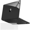 MOSISO Custodia Compatibile con MacBook Pro 14 Cover 2025 2024-2021 M5 A3434 M4 A3112 A3185 A3401 M3 A2918 A2992 M2 A2779 M1 A2442, Case Supera Bellezza Naturale&Copritastiera, Cristallo Nero