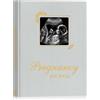 Lanpn Diario della Gravidanza Mamma 105 Pagine, Libri Ricordi Gravidanza Organizzare il Parto, Libro Album Gravidanza per Ecografie Fotografie, Regalo Future Mamma Donne Incinte, Inglese, Grigio