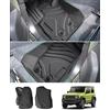 GAFAT Suzuki Jimny 2021-2024 2025 JB64/JB74 (Cambio Automatico) Tappetini Abitacolo, Suzuki Jimny 2023 Tappetino Gomma TPE per Tutte Stagioni, Originale 3D, Bordo Alto 5-7 CM, Suzuki Jimny Accessori