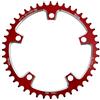 BULLSPANN Corona Stretta e Larga per Bici da Strada velocità per Catena BCD 130 183.7mm/7.23 Rosso in Lega di Alluminio CNC 1 Pezzo