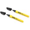 Stanley 0-47-316 Pennarello nero Indelebile punta fine (2 pezzi)