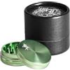 Black Leaf CNC Alu Grinder Black Leaf in alluminio mulino frantoio 2 pezzi Ø40 mm Patchouliworld Durchmesser: Ø40mm verde