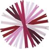 Aerzetix - Set di 12 Cerniere Lampo a Spirale N°5 50cm separabili con cursore - in Metallo Nylon Poliestere - tonalità Rosa - per Cucito Artigianato creazioni Tessili