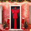 Gubuyi Fiocco Porta Natalizio, Grande Decorazione Rossa | Decorazione per Porta Natalizia, Grande Fiocco Rosso, Fiocco Natalizio per Porta Ingresso, per Albero di Natale, Camino, Casa