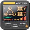 Weskjer Tester di Tensione, Display LCD Digitale Tester presa Intelligente Spina UE Rilevatore RCD Polarizzazione Elettroscopio per Rete Spina di Prova per ANENG AC11