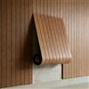 AMIGO Pannelli in Legno Impiallacciato Autoadesivi,1,2 m²-1 pezzo 300 x 40 x 0,3 cm Pannelli murali 3D effetto legno, Soggiorno, Ufficio, Rovere Scuro