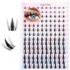 KLVGTIFS Ciglia Finte Ciuffetti 9-16mm Mix DIY Naturali Cluster Lashes 140pcs