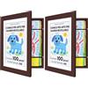 2 Cornici Porta Disegni Bambini A4 - Apribili A 180° Con Capacità 150 Fogli, In MDF E Acrilico Bianco - 6