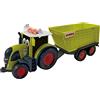 Happy People L&S 34541 Claas Kids Axion 870 trattore + rimorchio Cargos 750 - con luce e suono, verde