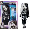 Rainbow High Shadow High Girl's Night - Heather Grayson - Bambola Fashion nei Toni del Grigio da 28 cm, Capelli e Abiti in Bianco e Nero con Accessori e Pettine - età 6+