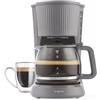 Progress Mellow Macchina da Caffè a Filtro Automatica - Funzione Anti-Goccia, Mantenimento in Caldo 30 Min, Spegnimento Automatico, Caraffa in Vetro 1,5 L, 750 W