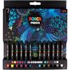 POSCA - Set di 12 matite colorate POSCA PENCIL, colori assortiti