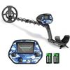 GJCrafts Metal detector professionale per adulti e bambini, cercatore d'oro professionale con bobina di ricerca impermeabile da 20 cm ad alta precisione, altezza regolabile 78-108 cm per adulti