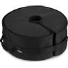 Rhino BaseMate Rhino Base rotonda per ombrellone con apertura laterale, 45,7 cm, adatta a qualsiasi supporto per ombrellone da giardino, facile da montare, colore: nero
