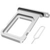 MMOBIEL Vassoio Porta Scheda SIM Compatibile con iPhone 17 PRO / 17 PRO Max - Sostituzione Supporto Scheda SIM - Porta SIM - incl. Estrattore SIM e Anello di Gomma Impermeabile - Argento