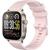 GIOPUEY Cinturini Compatibile con Realme Watch 5, Morbido Silicone Cinturino [Resistente all'Usura] [Traspirante] - Pink