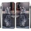 KENHONER Custodia per Oppo A53/A53s, gatto e tigre | Portafoglio Pelle PU, Magnetica, Resistente Agli Urti, Scomparto Carte Credito, Pieghevole, Flip Libro, Motivo