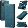 Rerzoiro Cover per Samsung Galaxy S22 5G Custodia Portafoglio Antiurtoo Premium Pelle PU Wallet Case Flip Libro con Porta Carte Slot Supporto Flip Case per Samsung Galaxy S22, Blu verde