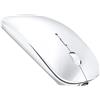 LEAPEST Mouse wireless Bluetooth per MacBook Pro/Air/Mac/iPad/laptop/Desktop/Mac/PC/computer/telefono - Mouse da ufficio portatile sottile e silenzioso con adattatore USB-C da 2,4 GHz senza fili