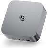 Beelink SER9 Pro AI Mini PC, AMD Ryzen AI 9 HX 370 (12C/24T, fino a 5.1GHz), Mini Computer 32GB LPDDR5X RAM 1TB PCIe 4.0 SSD Windows 11 Pro, MIC/Altoparlanti integrati, USB4/WiFi6/BT5.2/LAN 2.5G