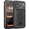 Beeasy Cover per iPhone 17 Pro Max IP68 Impermeabile Custodia Militare Antiurto Resistente 360° Metallo Armor Protezione Schermo Integrata Rugged Robusta Indistruttibile Subacquea Antipolvere Nero