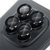 Locofun Pellicola Fotocamera per Xiaomi Redmi Note 15 Pro 4G, 9H Vetro Temperato Cover Anello Individuale in Metallo, HD Chiaro, 1 Set (Nero)