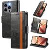 MOJIA Cover per Doogee Note 58 / Note 58 PRO, PU Custodia Antiurto Resistente ai Graffi, Custodia Flip Portafoglio per Telefono con Supporto e Slot per Schede. Nero