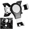 Culinavog Porta Cellulare Auto, Car Phone Holder, Supporto Stabile a Triangolo, Rotazione a 360° Supporto, Design in Lega di Alluminio, Presa Aria Supporto Telefono Auto Compatible with Audi A3 8P S3 (Argento)