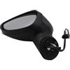 TAKPART Specchietto laterale elettrico TAKPART con base di vernice per lato passeggero sinistro compatibile con Fiesta MK7 2008-2012 (Nero)