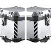 BLACK DOVES GRAPHICS 2pz Rifrangenti Strisce Adesivi compatibili con Touratech Aluminium Panniers Top Case R 1250 R 1200 (nero)