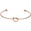 Purelei Knot Armcuff - Bracciale in filigrana con dettaglio nodo impermeabile - Acciaio inossidabile placcato oro 14 K, placcato oro rosa 18 carati o argento, Eine Grösse, Acciaio inossidabile, Agata