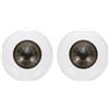 PATIKIL Occhi di Sicurezza 24mm, 2 Pezzi Occhi Acrilici Realistici Mezzi Bulbi Oculari in Plastica per Maschere Accessori Halloween Artigianato, Giallo Marrone