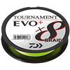 Daiwa Tournament X8 Braid EVO+ 0.20mm, 18.0kg/39.7lbs, 135m, Chartreuse, Filo da Pesca Trecciato, 12761-020
