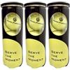 PadelPursuit Training - Palline da padel per l'allenamento, 3 Tubi da 3 palline, 9 palline da padel