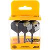 CUESOUL ROST Freccetta Integrata e Alette di Forma Standard con Motivo Accattivante, Set di 3 Pezzi (CSAK-51X-4)