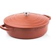 Westinghouse Performance Series Tegame Induzione - Padelle Antiaderente 32cm - Alluminio Pressofuso - Adatto a Tutti i Tipi di Fornelli e Forno - con Manico Morbido al Tatto Acciaio Inox - Rosso