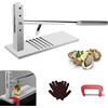 Ysislybin Oyster Shucker, Kit Apri Ostriche Professionale, Set di Strumenti Apriostriche in Acciaio Inossidabile con 2 Coltelli per Ostriche e Guanti Strumento per Frutti di Mare, Strumenti per Frutti di Mare