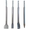 Generico Kit 4 Scalpelli SDS PLUS 2 Spatola 1 A Punta 1 FORMA DI U Martello Demolitore Scalpello per rimuovere calcestruzzo, muratura