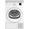 Beko - DRX823N - Asciugatrice Standard 8kg, Classe A++, linea estetica Basic, Display Digit, oblò bianco con manopola bianca, Partenza ritardata 0-24h, Dimensioni AxLxP: 84,6x59,7x56,8cm.