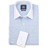 THE SAVILE ROW COMPANY LONDON Camicia Formale da Uomo in Popeline di Cotone, vestibilità Classica, Doppio Polsino - Bianca - Collo 40
